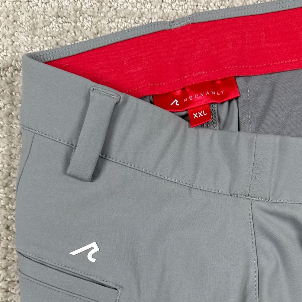 Redvanly Mens 2XL Hanover Gray 9" Stretch Performance Pull On Golf Shorts *Read